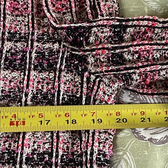 St. John Blazer Size 14 Pink and Black - Picture 9 of 12